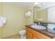 Bathroom featuring a vanity with granite countertops and a commode at 504 N Ocean Blvd. # 1804 A/B, Myrtle Beach, SC 29577