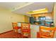 Kitchen with barstool seating at counter, with well-lit cabinets and modern appliances at 504 N Ocean Blvd. # 1804 A/B, Myrtle Beach, SC 29577
