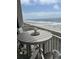 Relaxing balcony view with seating, offering a serene beachfront experience at 523 S Ocean Blvd. # 705, North Myrtle Beach, SC 29582