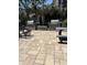 Outdoor grilling area with two grills and tables, perfect for gatherings at 523 S Ocean Blvd. # 705, North Myrtle Beach, SC 29582