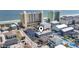 Aerial view of the property showcasing its proximity to the beach and surrounding attractions at 5409 North Ocean Blvd. # 106/7108, North Myrtle Beach, SC 29582