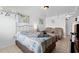 Comfortable bedroom featuring a queen-sized bed and loveseat at 5409 North Ocean Blvd. # 106/7108, North Myrtle Beach, SC 29582