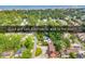 Aerial view of the townhouse complex, surrounded by lush trees and close proximity to the beach at 633 Sparrow Dr. # B, Surfside Beach, SC 29575