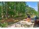 Scenic backyard featuring a patio, lush trees, landscaping and a lake at 6420 Longwood Dr., Murrells Inlet, SC 29576