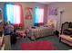 room with colorful curtains and decor at 6805 Creekwatch Rd. # 105, Myrtle Beach, SC 29588