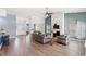 Beautiful, open-concept living room with modern finishes and seamless transition to the kitchen at 720 Little Fawn Way, Myrtle Beach, SC 29579