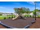 Community playground with slide and climbing features, nestled among residential homes at 720 Little Fawn Way, Myrtle Beach, SC 29579
