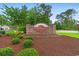 Attractive brick entrance sign for Forestbrook Estates, a welcoming community at 720 Little Fawn Way, Myrtle Beach, SC 29579