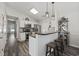 Stylish kitchen with a skylight, stainless steel appliances, and a breakfast bar with seating at 721 Dunlon Ct., Myrtle Beach, SC 29588
