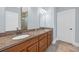 Bathroom with double vanity and a glass-door shower at 840 Jeter Ln., Myrtle Beach, SC 29588