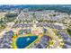 Panoramic aerial view of a Primary-planned community featuring multiple ponds, new construction, and manicured landscapes at 8469 Cape Dutch Loop, Myrtle Beach, SC 29572