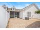Brick-paved backyard with a screened-in patio, and white vinyl fence at 908 Wrigley Dr. # 17-3_17-3G, Myrtle Beach, SC 29588