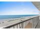 Scenic ocean view from balcony with a clear blue sky at 9550 Shore Dr. # 529, Myrtle Beach, SC 29572