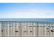 Oceanfront balcony view with beach access, clear blue sky, and plenty of beach space at 9550 Shore Dr. # 529, Myrtle Beach, SC 29572