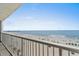 Balcony offers a gorgeous view of the ocean and beach at 9550 Shore Dr. # 529, Myrtle Beach, SC 29572