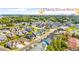 Beautiful aerial view of Cherry Grove Beach homes surrounded by mature trees and a glimpse of the ocean at 1008 Mary Read Dr., North Myrtle Beach, SC 29582