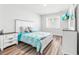 Cozy bedroom featuring a bed, TV, and stylish decor at 1008 Mary Read Dr., North Myrtle Beach, SC 29582