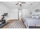 A spacious bedroom with ceiling fan, rug and exercise equipment at 1008 Mary Read Dr., North Myrtle Beach, SC 29582