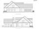 Blueprints showing rear, right, and left side elevations of the home design at 105 Michau Rd., Georgetown, SC 29440