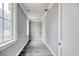 Laundry room with slate tile flooring, bright light, and utility hookups at 105 Michau Rd., Georgetown, SC 29440