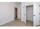 Neutral bedroom showing closet and doorway, featuring light walls and flooring perfect for personalization at 1079 Laconic Dr., Myrtle Beach, SC 29588