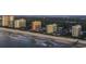 Aerial view of a beachfront property featuring ocean views, high-rise buildings, and sandy beach access at 108 Westhill Circle # 7-E, Myrtle Beach, SC 29572