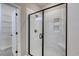 Bathroom featuring a walk-in shower with glass doors at 1083 Laconic Dr., Myrtle Beach, SC 29588