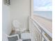 Relaxing balcony with ocean view featuring outdoor seating for enjoying scenic beauty at 1207 Ocean Blvd. S # 20802, Myrtle Beach, SC 29577