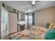 Inviting bedroom with twin beds, built-in desk area, and soft, beach-inspired color palette at 1990 N Waccamaw Dr. # 807, Murrells Inlet, SC 29576
