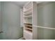 Organized closet with ample shelving and drawers, perfect for storage solutions at 1990 N Waccamaw Dr. # 807, Murrells Inlet, SC 29576