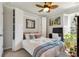 This bedroom has ample storage with a built-in Murphy bed and built-in closet at 2020 Willow Run Dr. # D, Little River, SC 29566