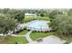 Aerial perspective of a community pool area, with lush landscaping and a picnic table nearby at 2265 Huntingdon Dr. # J, Surfside Beach, SC 29575