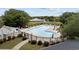 Aerial view of the pool and surrounding amenities at 2265 Huntingdon Dr. # J, Surfside Beach, SC 29575
