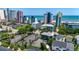 Aerial view of property near the ocean, showcasing surrounding neighborhood at 2309 Withers Dr. # 5, Myrtle Beach, SC 29577