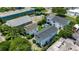 Aerial view of homes nestled amongst trees, showing privacy and neighborhood layout at 2309 Withers Dr. # 5, Myrtle Beach, SC 29577
