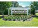 Astoria Park entrance sign surrounded by lush landscaping and a pergola at 2315 Blackthorn Dr., Conway, SC 29526