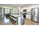 Bright kitchen with granite countertops, stainless steel appliances, and an island with seating at 2315 Blackthorn Dr., Conway, SC 29526