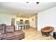 Open-concept living room with a view into the kitchen and dining area at 2315 Blackthorn Dr., Conway, SC 29526