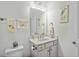 Fresh, clean bathroom with modern fixtures, a stylish mirror, and tasteful decor at 2318 Via Palma Dr., North Myrtle Beach, SC 29582