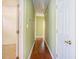Hallway with hardwood floors connecting various rooms of the house at 264 La Patos Dr., Myrtle Beach, SC 29588