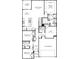 This open-concept floorplan presents a flowing layout of the kitchen, Gathering room, and bedrooms at 2708 Tranquility Loop, Longs, SC 29568