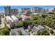 Aerial shot of the condo and its location in relation to the beach and surrounding buildings at 310 73Rd Ave. N # 5B, Myrtle Beach, SC 29572