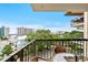 Balcony with views of the city, trees, and ocean, perfect for relaxing and enjoying the scenery at 310 73Rd Ave. N # 5B, Myrtle Beach, SC 29572
