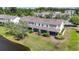 Aerial view of townhouses and the lake at 314 Kiskadee Loop # 8-C, Conway, SC 29526