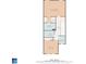 Floor 2: Primary bedroom with walk-in closet, and secondary bedroom with laundry and two bathrooms at 314 Kiskadee Loop # 8-C, Conway, SC 29526