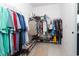 Walk-in closet with shelving, racks, and shoe storage at 383 Mikita Dr., Surfside Beach, SC 29575