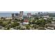 Wide aerial view of the property showing its proximity to the beach and other businesses at 403 14Th Ave. S, Myrtle Beach, SC 29572