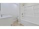 Modern bathroom featuring a shower-tub combo and a sleek vanity at 409 2Nd Ave. S, Myrtle Beach, SC 29577