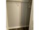 Empty closet with a metal shelf and bar for hanging clothes at 4107 Pinehurst Circle # Dd-15, Little River, SC 29566