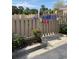 Community entrance with coded gate at 4107 Pinehurst Circle # Dd-15, Little River, SC 29566